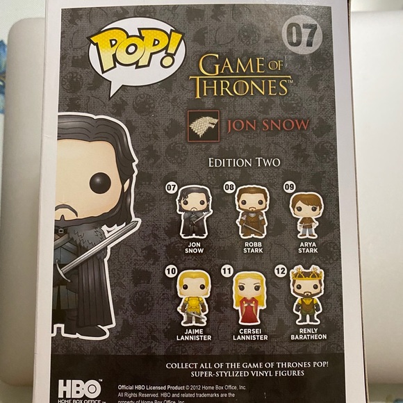 Jon Snow Funko Pop Vinyl Figure - Picture 2 of 3